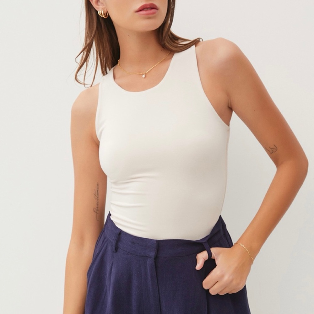 Elegant Cream Tank Top